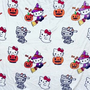 Hello kitty Halloween throw blanket